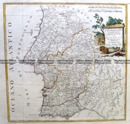 5-262  Portugal by Zatta  c.1776
