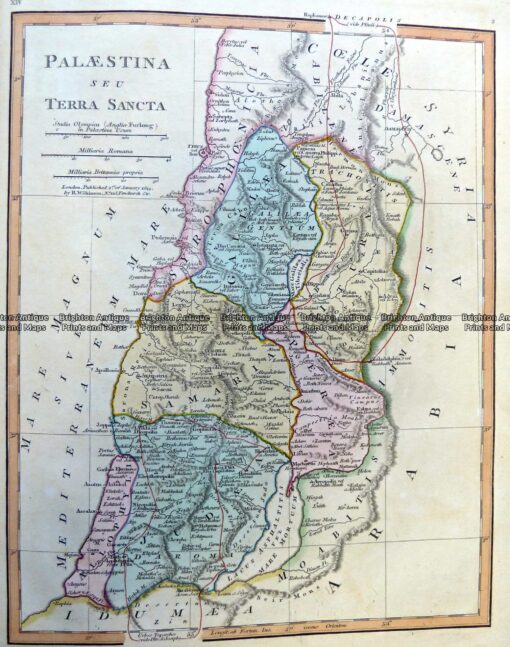5-267 Palestine in Ancient Times by Wilkinson c.1830