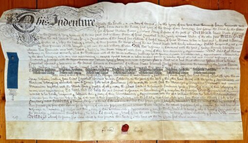 50-001  Manuscript on velum  c.1747