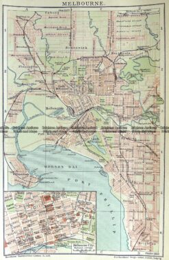 6-158  Melbourne street map  c.1890