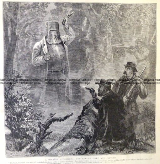 78-033  Ned Kelly fight and capture  c.1880