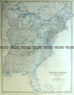 8-001  United States - Eastern States by Johnston c.1864