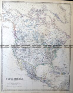 8-003  North America by Johnston  c.1864