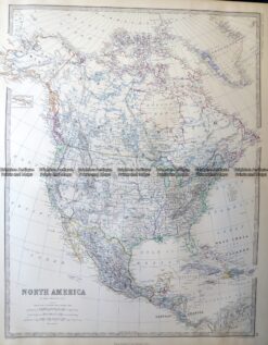 8-003  North America by Johnston  c.1864
