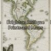 8-171 - North & South America J Thomson - circa 1820 Steel engraving 22cm X 29cm Condition A+