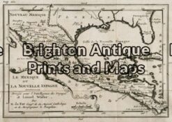 8-190 - North America - Texas & Mexico N de Fer - circa 1705 Copperplate engraving 26cm X 18cm Condition A+