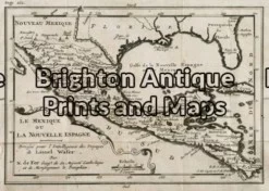 8-190 - North America - Texas & Mexico N de Fer - circa 1705 Copperplate engraving 26cm X 18cm Condition A+