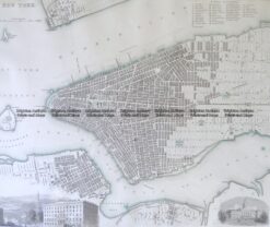 8-196 New York street map by S.D.U.K c.1844