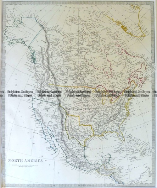 8-199  North America by S.D.U.K. c.1844