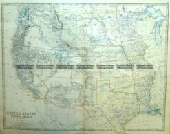8-199  USA- Western States by Johnston  c.1864