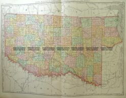 8-208  Mississippi State map  c.1898