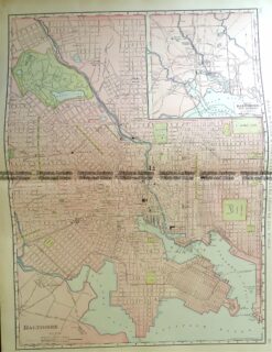 8-801  Baltimore street map c.1898