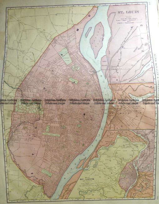 8-807  Michigan (northern) State map  c.1898