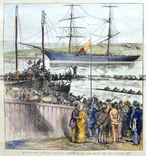 9-143  Rowing – Leader Cup junior eight-oar race  c.1879