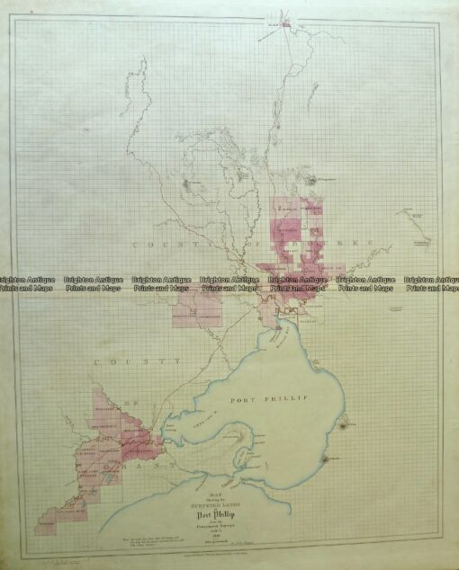 9-145  Port Phillip and Melbourne  by Arrowsmith c.1841