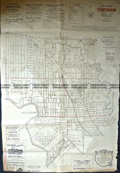 9-157  Melbourne Street Map - Essendon  c.1920