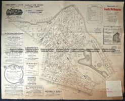 9-159  Melbourne Street Map - South Melbourne c.1920