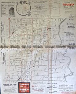 9-161  Melbourne Street Map - Prahran c.1920
