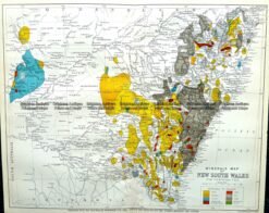 9-810  NSW Mineral Map  c.1896