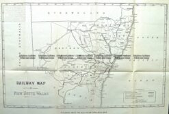 9-811  NSW Railway Map  c.1884