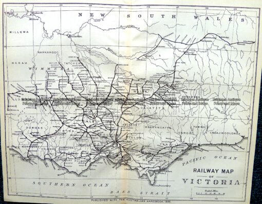 9-812  Victoria – Railway Map  c.1896