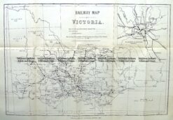 9-813  Victoria Railway Map  c.1883
