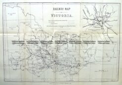 9-813  Victoria Railway Map  c.1883