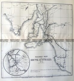 9-826  South Australia Railway Map  c.1896