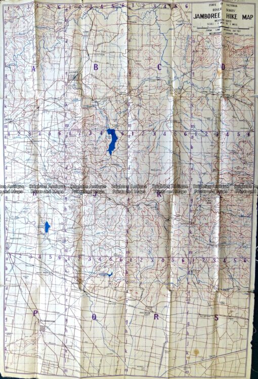 9-835  Scouts’ Jamboree Hike Map c.1935
