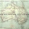 9-974  Australia - tracks of explorers  c.1880