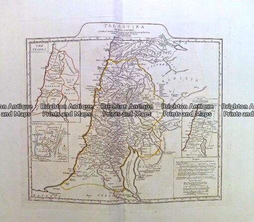 Antique Map 230-137 Israel - Palaestina by D'Anville c.1785 - Brighton ...