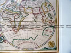 Antique map -  World double hemisphere by Duval c.1669  Ref:  889-001 - Image 3