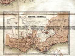 Antique map - Australia c.1857. Ref: 339-016 - Image 5