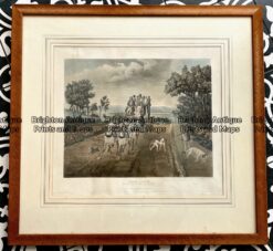 Antique print - Pair of coaching prints c.1850.  Ref:  789-001