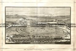 Antique print - Melbourne Royal Showgrounds in Ascot Vale  Ref: 789-002