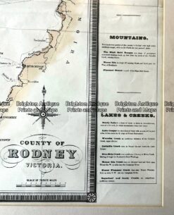 Alternative view of Antique map - County of Rodney by Hiscock c.1874  Ref: 789-016