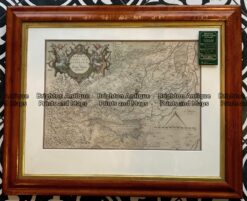 Antique map of Verona and vicinity by Blaeu c.1650.  Ref:  789-018
