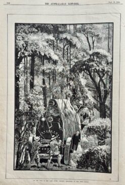 Antique print - Gibbo Range c.1883  Ref: 888-034