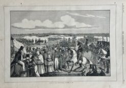 Antique print - Opening old Princes Bridge in 1850 c.1883  Ref: 888-037