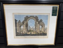 Antique print - Roman ruins in Palmyra Syria c.1780  Ref: 888-183