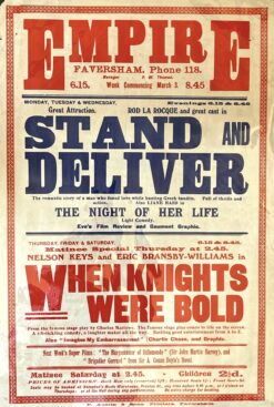 Vintage poster - Movie theatre poster c.1930-32  Ref: 888-098