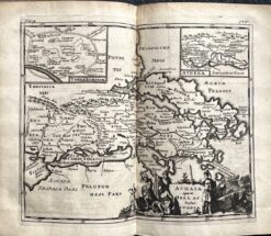 Antique map - Greece by Cluver c.1711