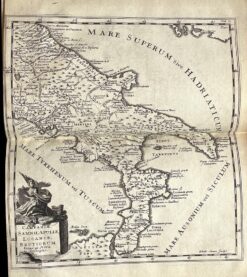 Antique map - Southern Italy by Cluver c.1711  Ref:888-056