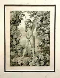 Antique print - Cupid c.1900  Ref: 888-173