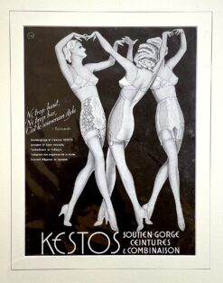 Antique print - Lingerie advertisement c.1929  Ref: 888-176
