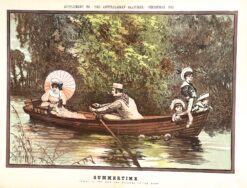 Rowing on the Yarra c.1882  Ref: 888-163