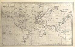 Antique map - World by Black c.1867  Ref: 888-156