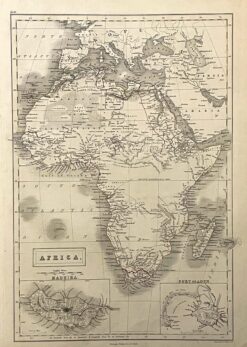 Antique map - Africa by Black c.1867  Ref: 888-159