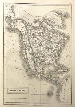 Antique map - North America by Black c.1867  Ref: 888-158