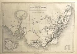 Antique map - Victoria and NSW by Black c.1867  Ref: 888-160